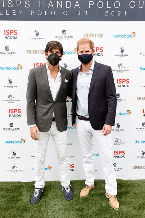 Prince Harry and Nacho Figueras at last year's match
