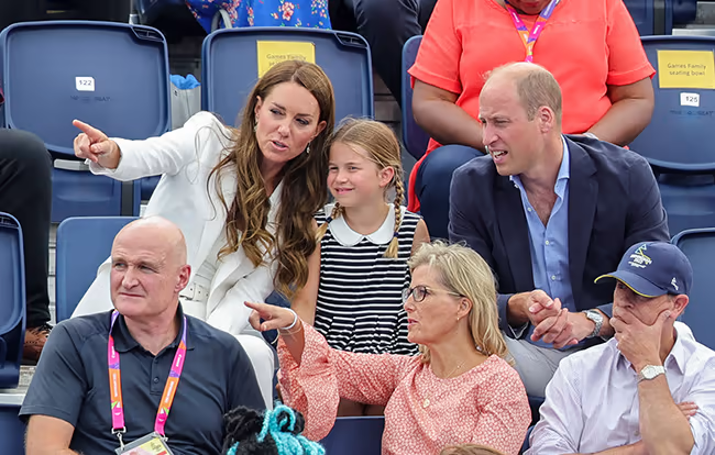 princess-charlotte-commonwealth-gamesCharlotte joined her parents during the Commonwealth Games