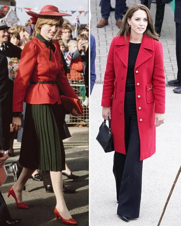Kate Middleton Stuns In Red Coat As She And Prince William Visit Wales