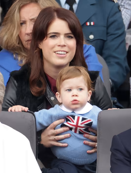 Princess Eugenie with her young son August