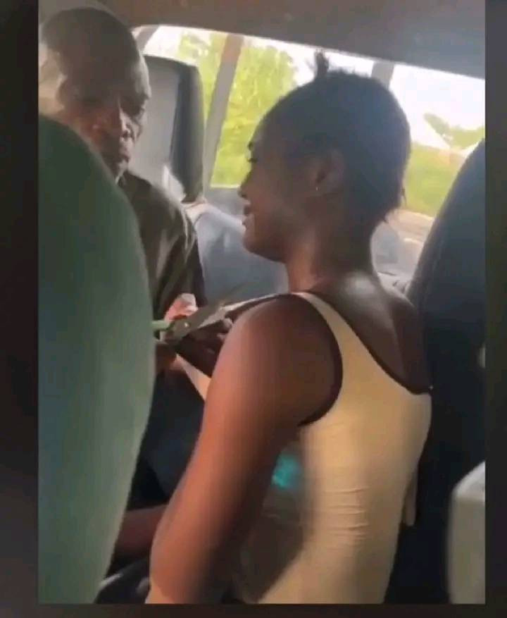 Lecturer and his children beat and strip a lady naked for fighting his daughter over a man (video)