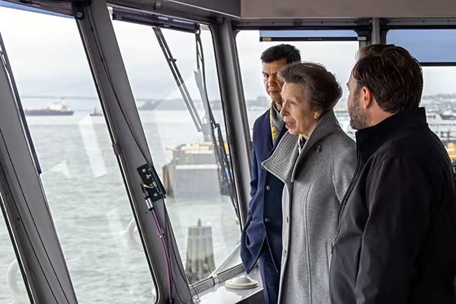 The Princess took a ride on the Staten Island ferry