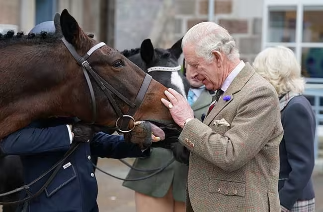 The royal inherited his mother's racehorses
