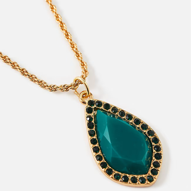 Gem Drop Pendant Necklace, £8 / $11, Accessorize