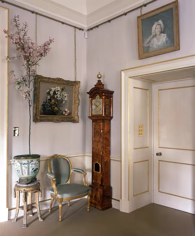 The monarch has many timepieces at Clarence House