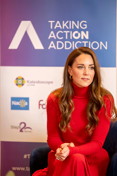 Kate delivered a powerful message about addiction