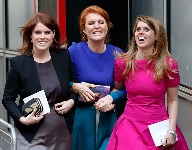 The Duchess with her beloved daughter, Eugenie and Beatrice

