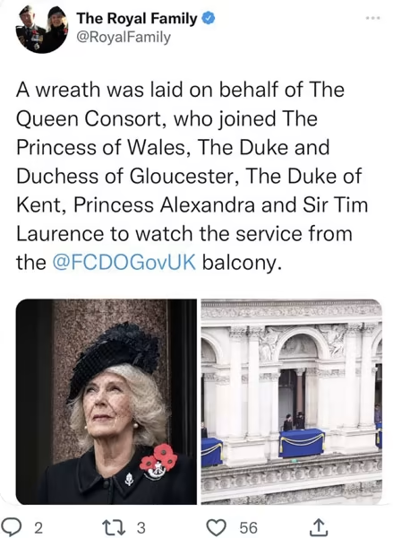The official page for the royal family deleted the tweet