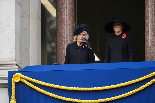 The Princess and the Queen Consort appeared on the balcony together