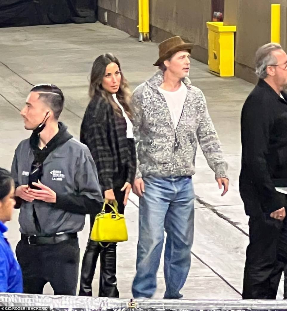 Brad Pitt spotted at Bono concert with Paul Wesley’s ex wife, Ines de Ramon