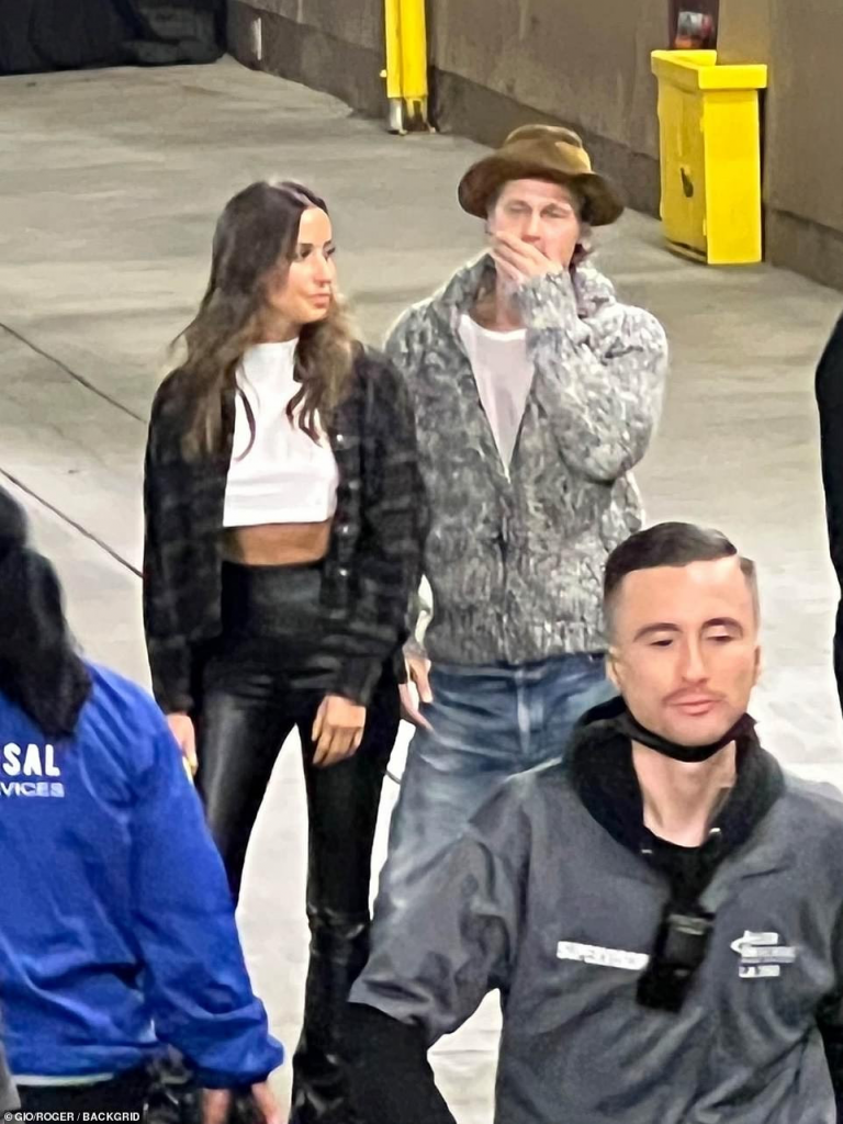 Brad Pitt spotted at Bono concert with Paul Wesley’s ex wife, Ines de Ramon