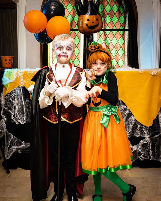 Princess Charlene also showed off her children's costumes on Instagram