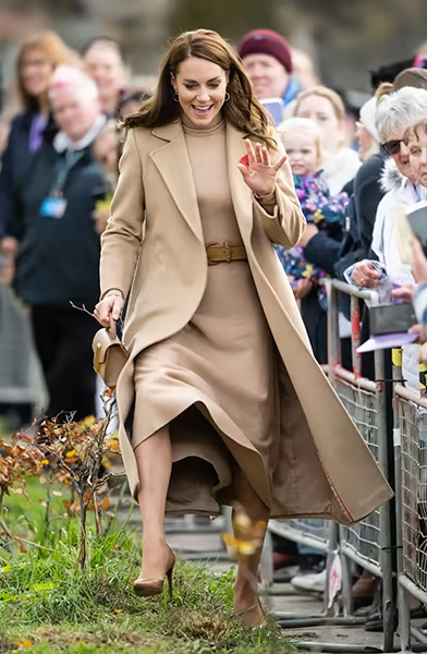Kate soldiered on after the mishap!