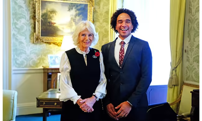 The pair met at Buckingham Palace