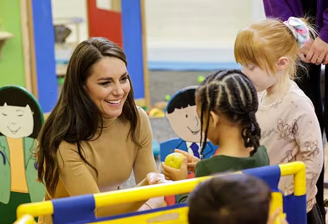 Princess Kate spoke to kids at The Rainbow Centre