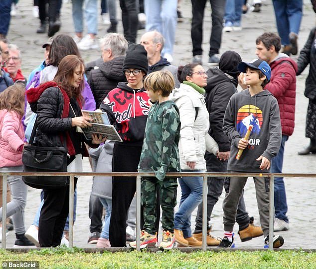 Shakira Looks In High Spirits As She Larks Around With Sons Milan And Sasha In Rome