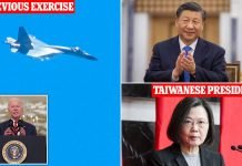 China deploys 71 warplanes to skies around Taiwan in chilling ‘strike drill’