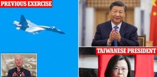 China deploys 71 warplanes to skies around Taiwan in chilling ‘strike drill’