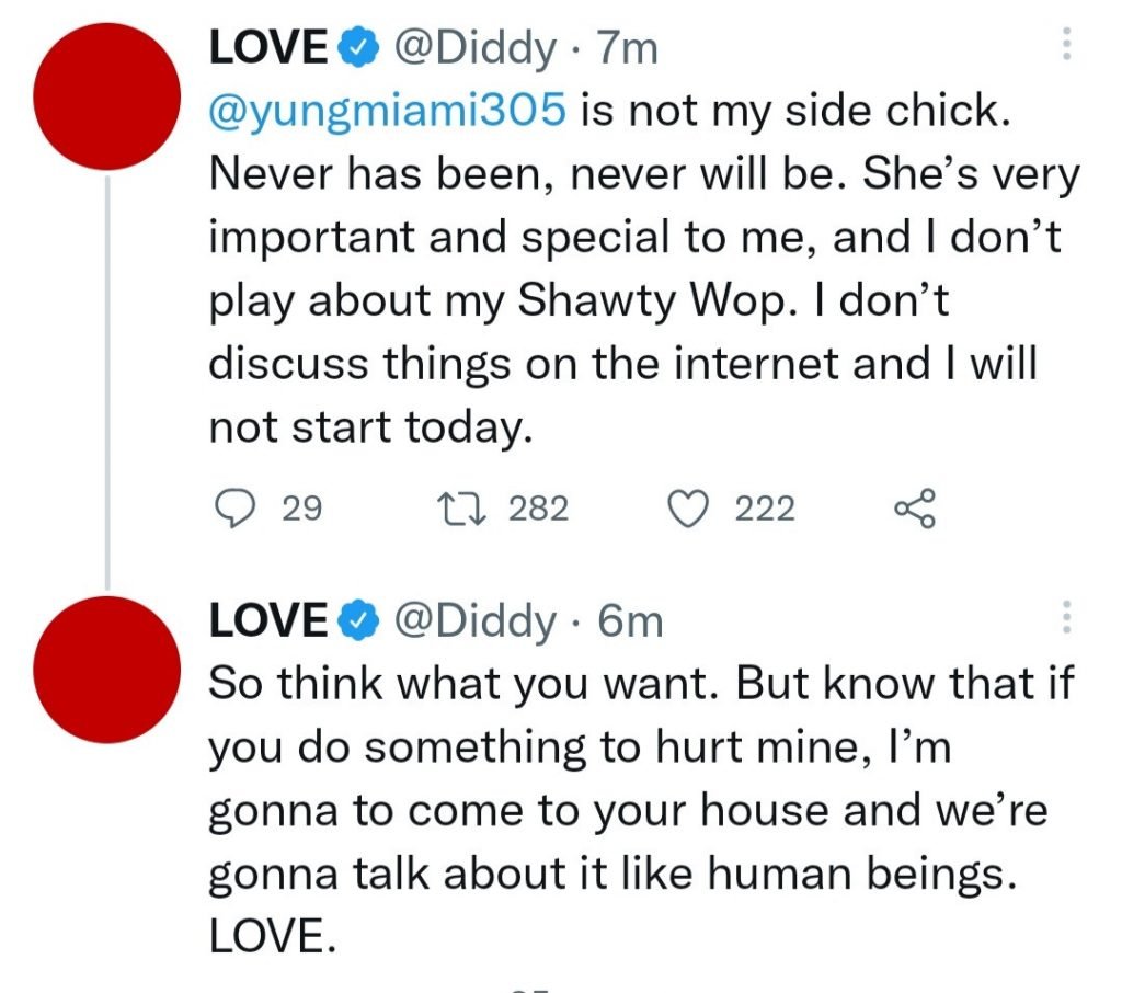 “She Is Not My Side-Chic. She Is Very Special To Me,” Diddy Warns People Disrespecting Yung Miami After He Welcomed A Child With Another Woman