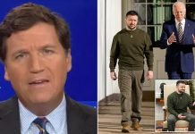 Ukraine’s President Zelensky heavily criticised for White House outfit 'The president of Ukraine arrived at the White House dressed like the manager of a strip club demanding money and no one threw him out' - Tucker Carlson reacts to Zelensky's visit to White House (video)