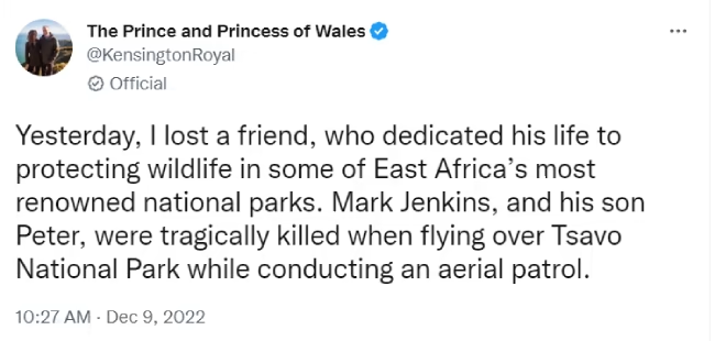 Prince William meets armed rangers at the Lewa Wildlife Conservancy in Kenya