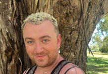 Sam Smith Rocks A Black Mini Dress And Fishnets In A Slew Of Beaming Snaps In Australia