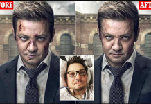 ‘Mayor of Kingstown’ promotional poster edited to remove Jeremy Renner’s face injuries as he recovers from snowplow accident