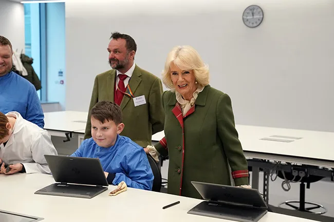 Camilla seen at Aberdeen University on Wednesday