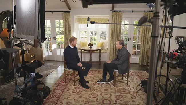 Harry discussed his memoir with Tom Bradby