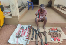 Police bust robbery syndicate in Enugu, arrest one, recover weapons