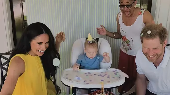 The Sussexes celebrating Archie's first birthday