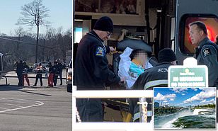 Mom DELIBERATELY jumps off Niagara Falls with son, 5, and dies during vacation with her husband 2