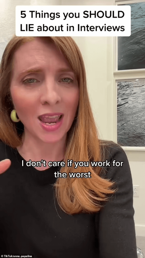 Recruiter lists the five LIES you should tell in a job interview and