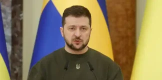 ‘We will defeat everyone’ – Ukraine’s Zelensky declares as he fights back tears for ‘the dead’ on one year war anniversary (video)