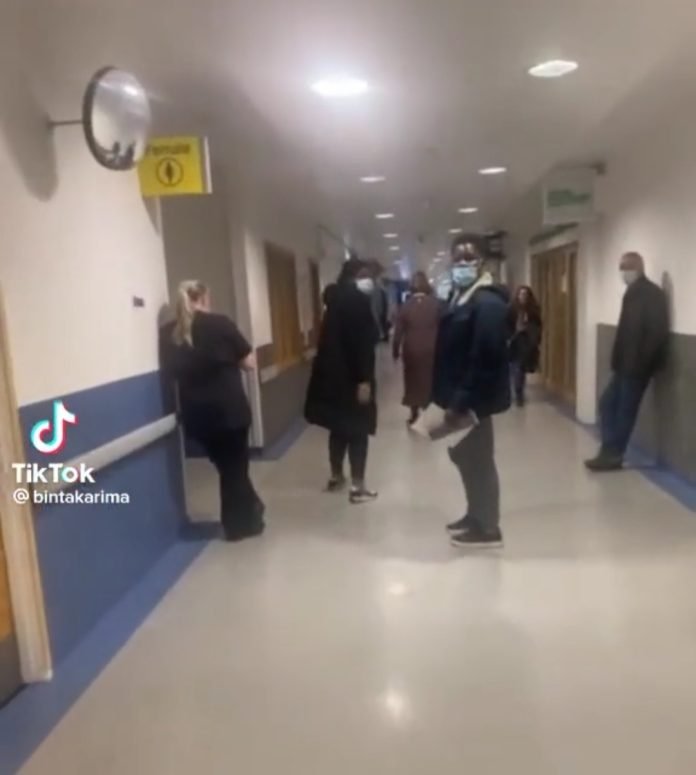 Woman storms antenatal unit of hospital to disgrace husband she helped bring over to the UK and the woman he got pregnant