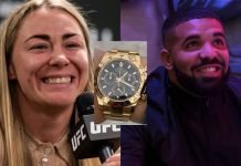 UFC star Molly McCann shows off the £40k Rolex bought for her by Drake after she ‘broke his betting curse’