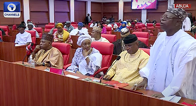 2 9th assembly Shettima, Remi Tinubu Attend Valedictory Session On 9th Senate