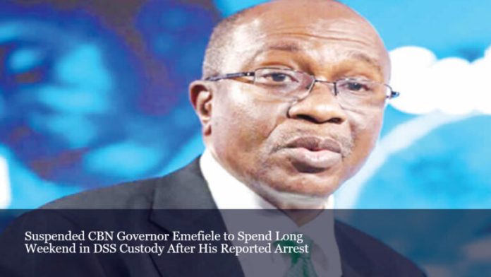 5 dss arrested godwin Fmr. CBN Governor, Godwin Emefiele, In DSS Custody After Being Suspended By Tinubu