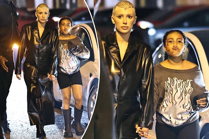 Kanye West’s daughter North holds hands with his wife Bianca Censori at rapper’s 46th birthday bash (photos)__