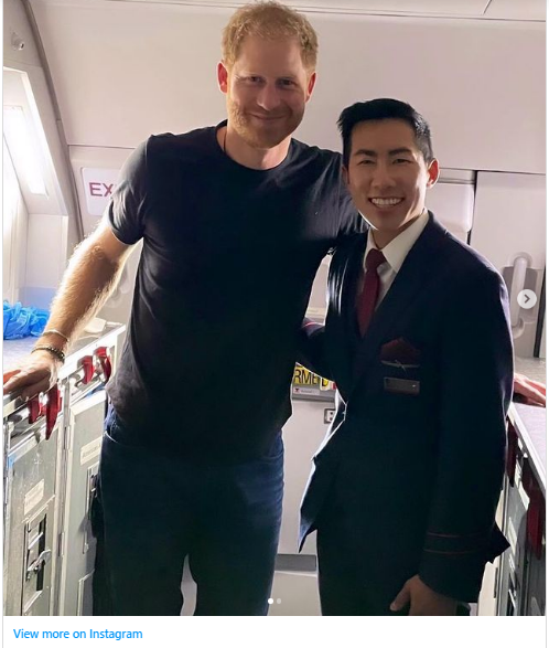 harry flight Prince Harry’s Sweet Gesture During Flight Home From London Court Appearance Revealed