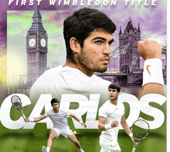 _ 20 year old Carlos Alcaraz beats veteran Novak Djokovic to win his maiden Wimbledon title in epic final 7