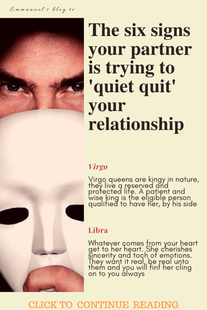 The six signs your partner is trying to 'quiet quit' your relationship