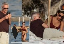 Gary Lineker and ex-wife Danielle Bux look intimate as they enjoy family holiday SEVEN years after splitting