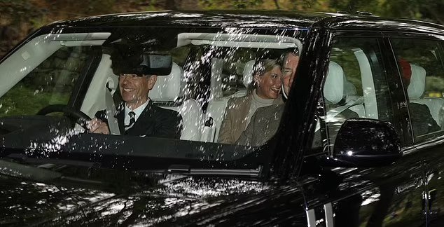 4 driving Has Andrew Come In From The Cold? William Spotted Driving The Disgraced Duke To Church