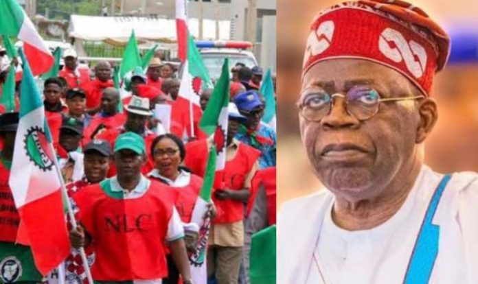 NLC, TUC Protests As Tinubu’s Administration Threatens Union Leaders With Lawsuit Over Indefinite Strike