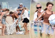 Sarah Jessica Parker, 58, ENJOYS a relaxing day at the beach in The Hamptons with 13-year-old twin daughters