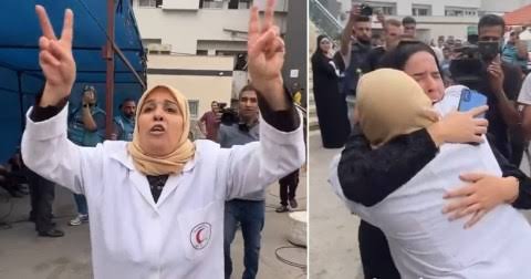 Palestinian doctor WAILS after finding out her husband’s body was among the dead brought to her hospital