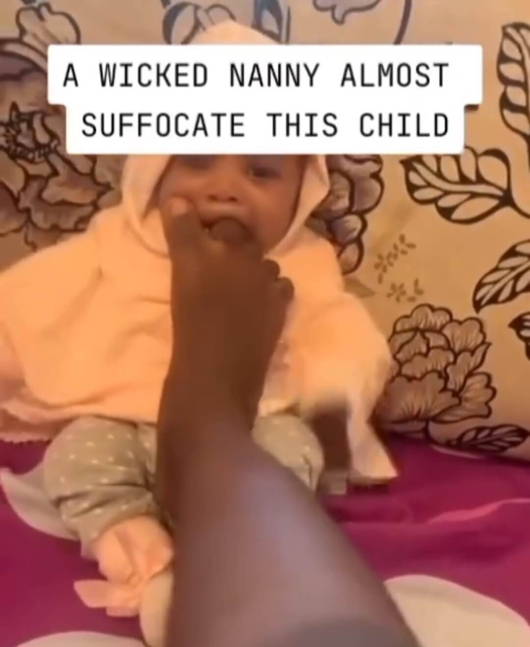 _ Watch_ Young nanny CAUGHT putting her toe and tongue in a baby's mouth while filming it 9875