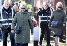 Corrie star Maureen Lipman, 77, is flanked by a BODYGUARD on set after revealing bosses offered her security amid rising anti-Jewish hate