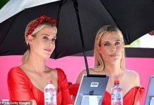 Princess Diana’s nieces Lady Amelia and Lady Eliza Spencer stun in MATCHING ensembles as they judge the Melbourne Cup’s Fashions
